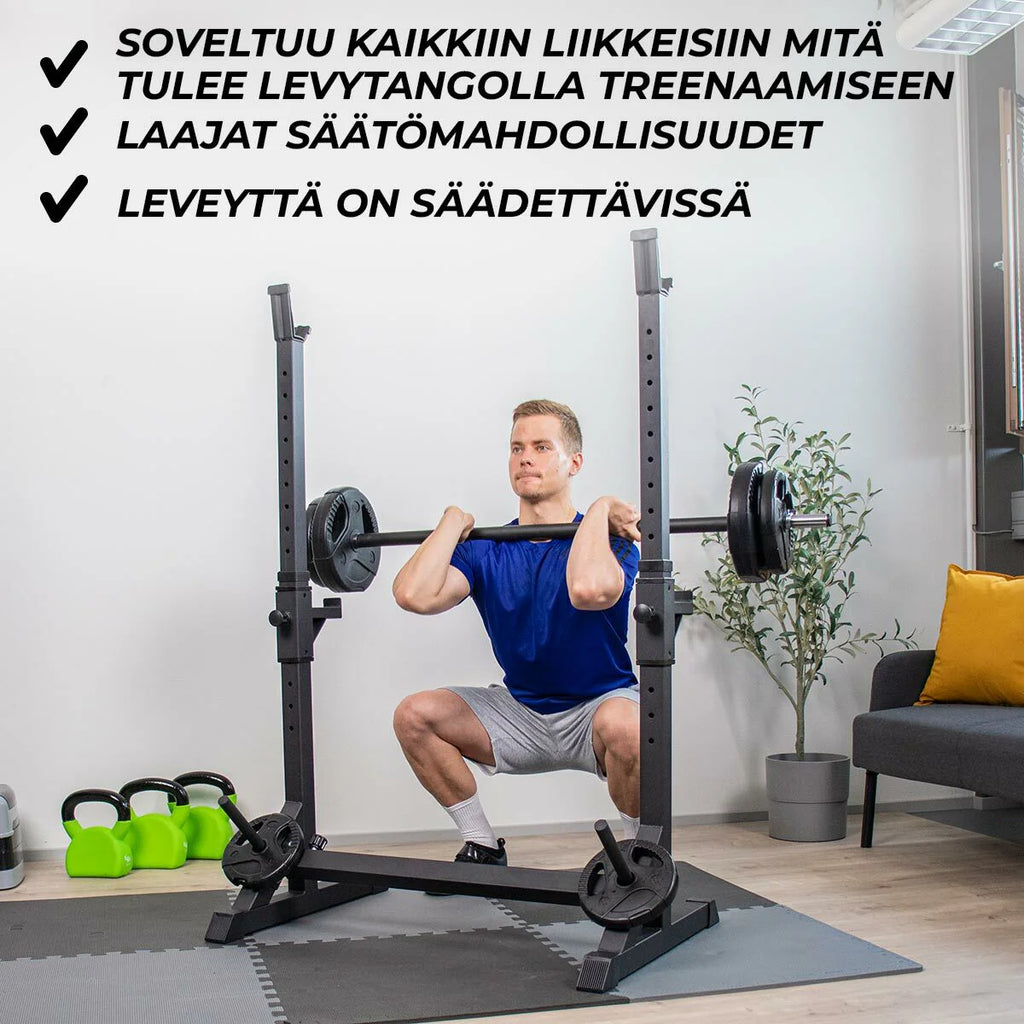 Core Half Rack Squat Rack 107X60X150 cm, schwarz