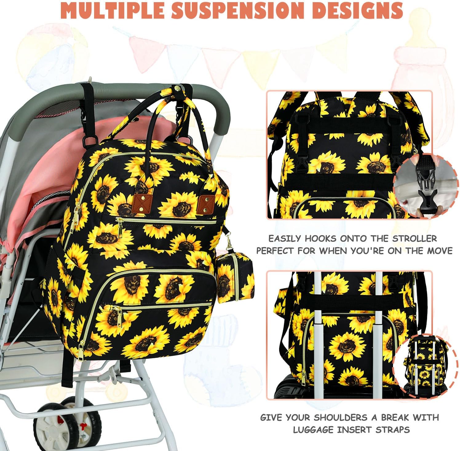 Tenot Baby Wickeltasche Reise Baby Mädchen Jungen