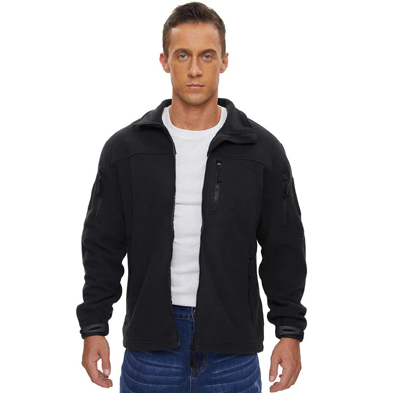 Herren-Rollkragenpullover mit Reiverschluss