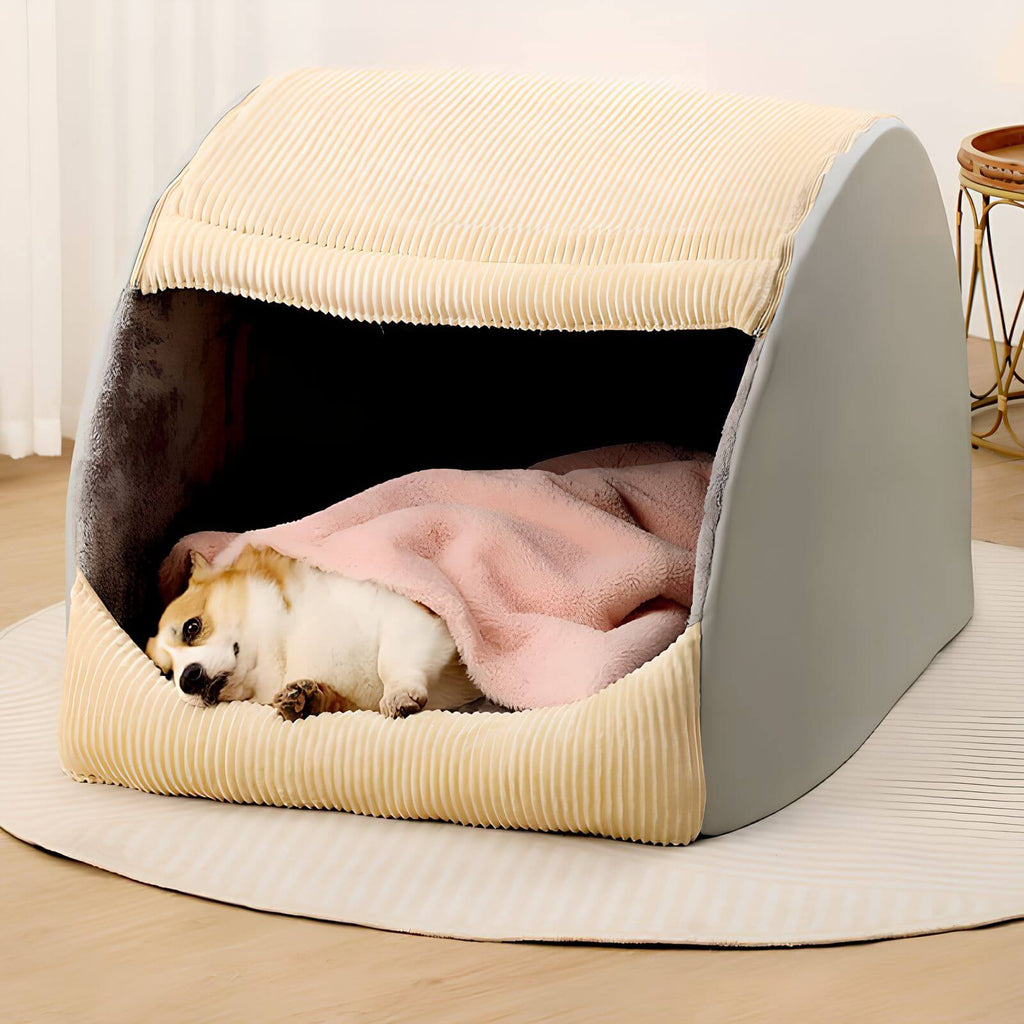 CozyNest – Abnehmbares Hundebett Zelt für Geborgenheit und Komfort