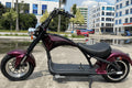 Mangosteen M1P Elektro-Chopper in Weinrot  – 2000W Bürstenloser Motor, 60 km/h Hchstgeschwindigkeit