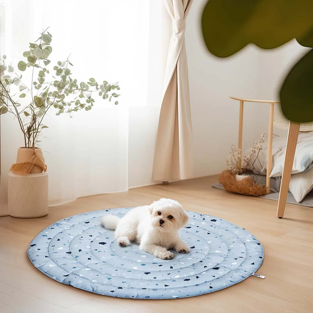 Stilvolle Hundedecke – Terrazzo Muster für ultimativen Komfort