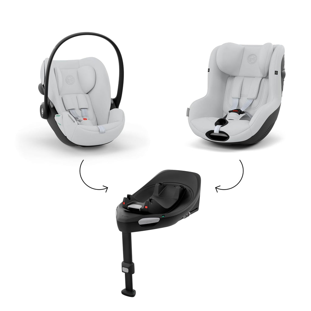 CYBEX Gold Seggiolino auto Cloud G i-Size Comfort, con riduttore per neonato, dalla nascita a circa 24 mesi, per bambini da 40 cm a 87 cm, max. 13 kg, Moon Black