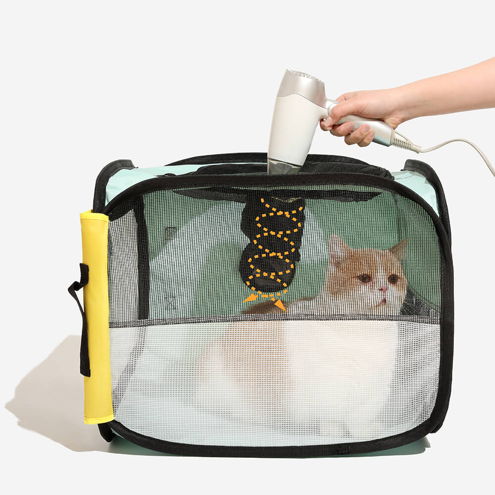 FellFix – Tragbare Trockenbox für sauberes Hunde- und Katzenhaar