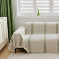 Sofabezug Leafline Grün – Moderner Couchschutz mit stilvollem Blattmuster