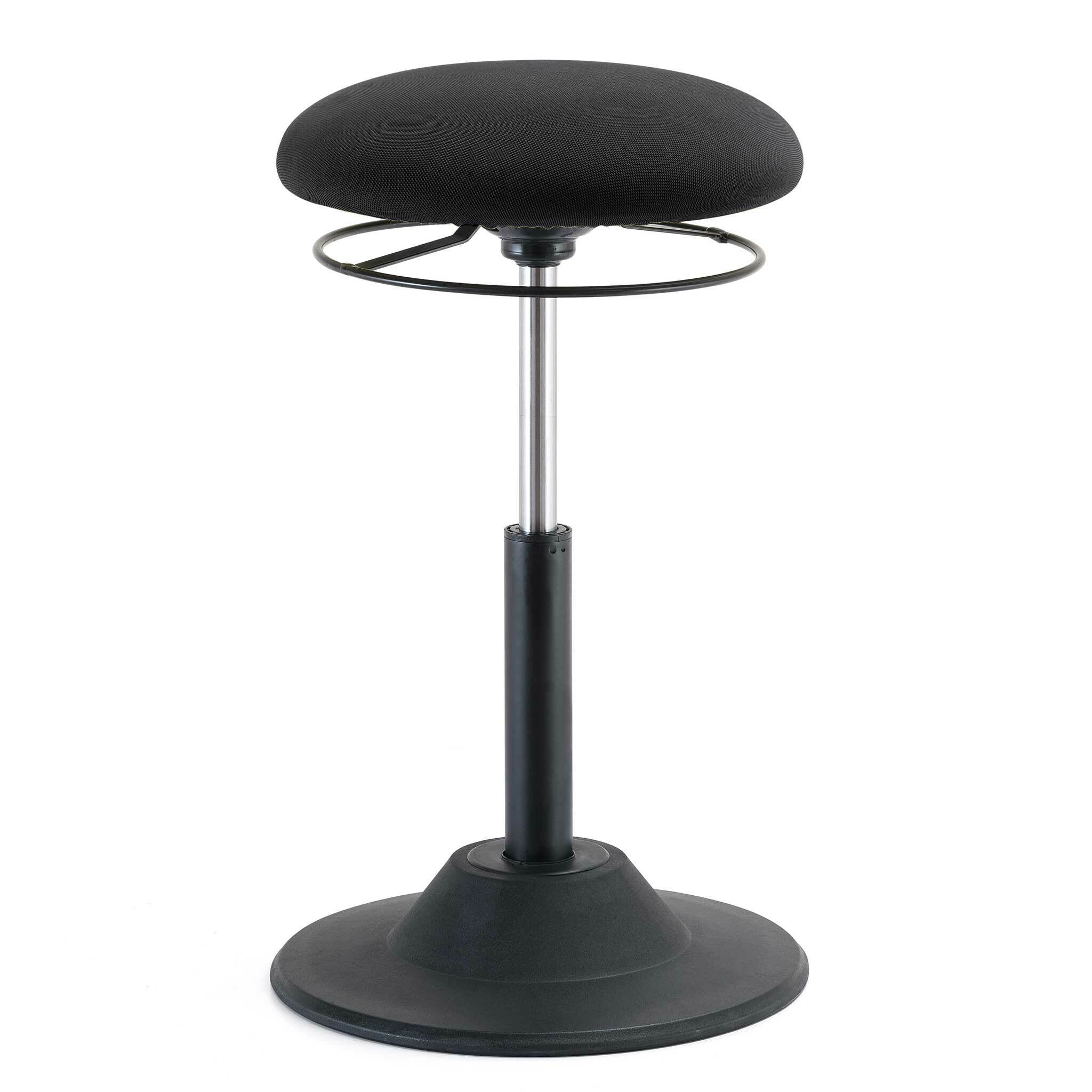 Sgabello oscillante Lykke Wackelhocker Basic 360, nero