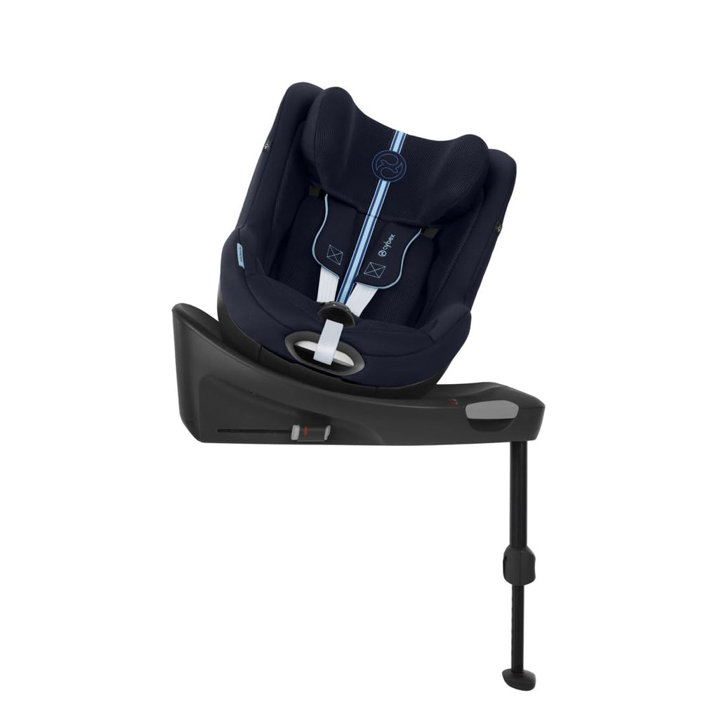 Seggiolino auto CYBEX Gold Sirona Gi i-Size Plus con base, Da 3 mesi a 4 anni circa (Dalla nascita con inserto per neonati), Max. 20 kg, 61-105 cm (Da 40 cm con inserto per neonati), Stormy Blue