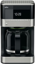 Braun Household PurAroma 7 Macchina da caffè KF 7125 – Macchina da caffè filtro con caraffa termica e funzione timer, Caffettiera per un aroma unico, 1000 Watt, Nero/Acciaio inox