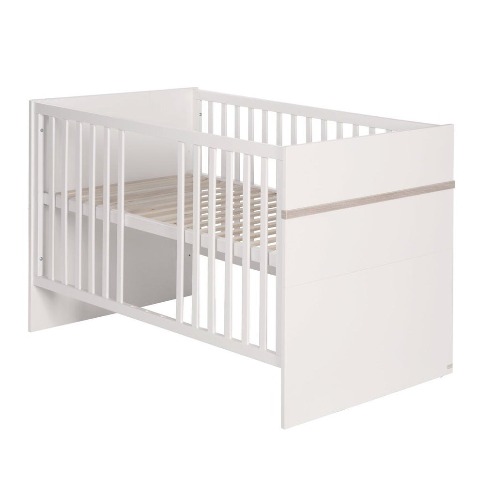 roba Kombi-Kinderbett 'Moritz', 70 x 140 cm, weiß / Zierleiste Luna Elm - B-Ware neuwertig