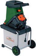 Gardebruk® Gartenhäcksler 3100 W max. 40 mm Aststärke Elektrisch 50 L Robuste Auffangbox Messerhäcksler Schredder Holz