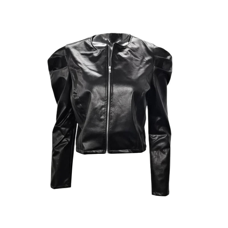 Lozenda - giacca trendy da donna in ecopelle