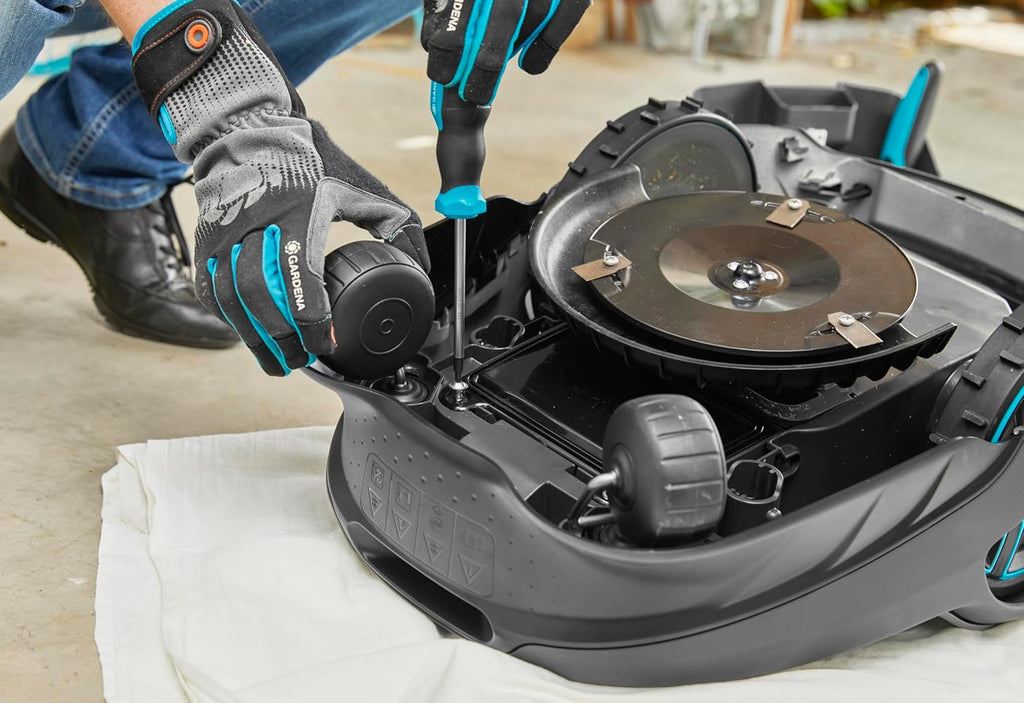 Gardena Original Garage per Robot rasaerba: Garage per tosaerba, protezione ottimale da sole e pioggia per robot rasaerba e stazione di ricarica (15020-20)