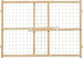 MidWest Homes for Pets Barriera/Cancelletto di Sicurezza per Animali Domestici, Modello 2944WWM-2, Altezza 112 cm, Estensibile da 74 a 127 cm di Larghezza, Grande, in Legno
