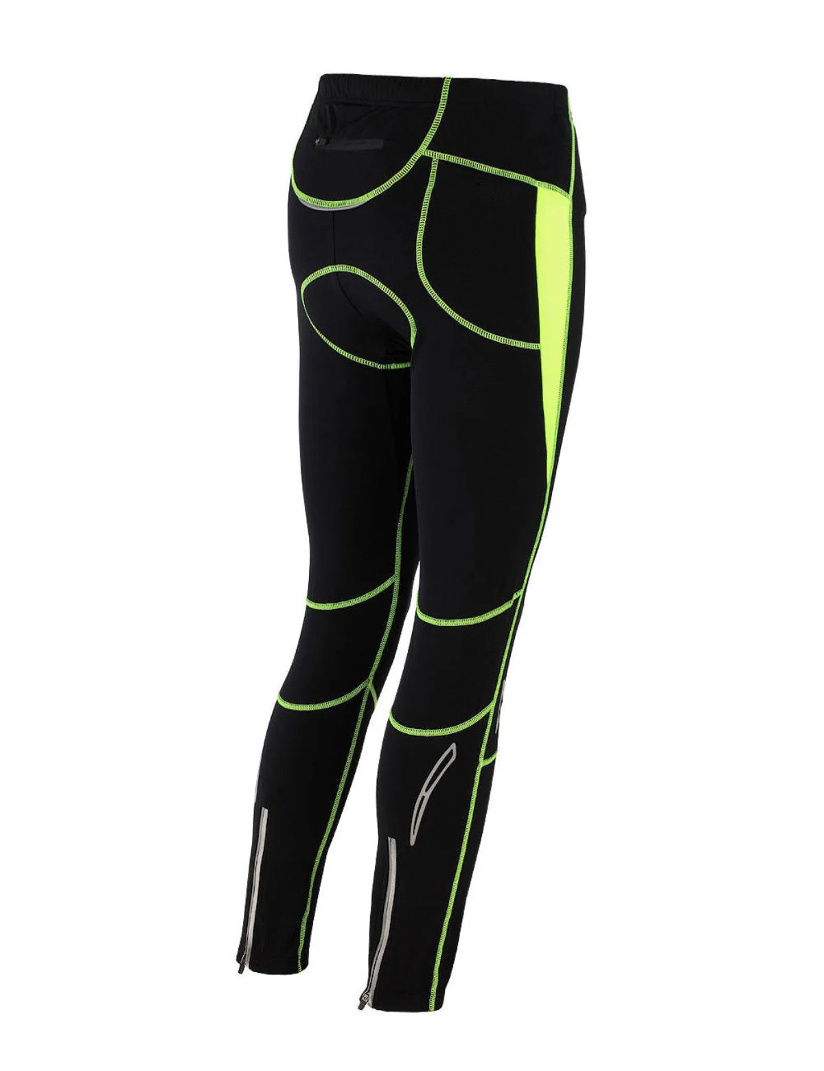 Herren Thermo Fahrradhose Pro T Schwarz Neon
