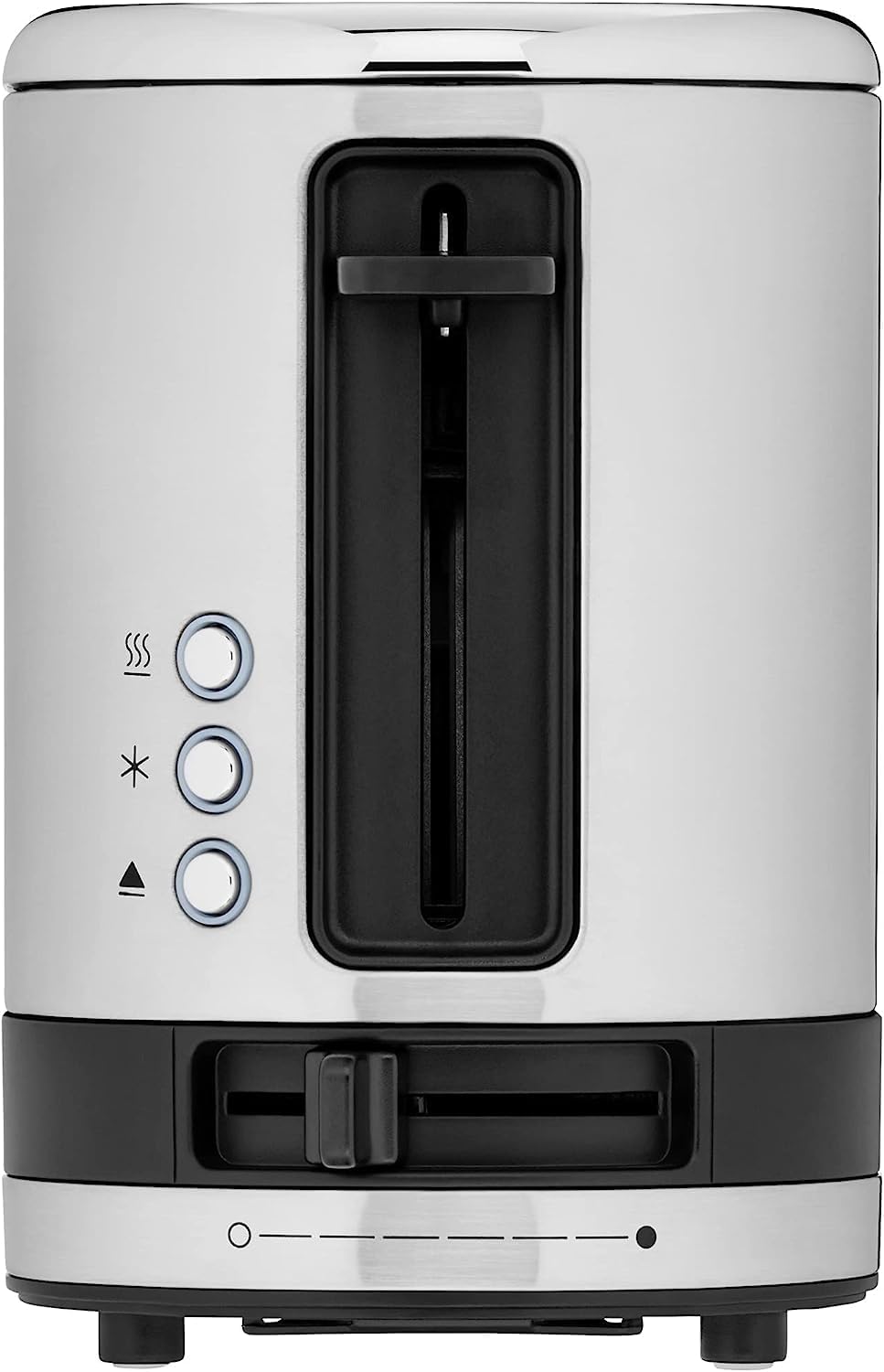 WMF Küchenminis 1-Scheiben Toaster Langschlitz XXl-Toast, Mini Toaster mit Brtchenaufsatz 7 Brunungsstufen berhitzungsschutz 600W Edelstahl matt