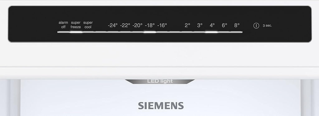 SIEMENS KG39EAICA iQ500 Frigorifero con congelatore, 201 x 60 cm, 249 L frigorifero + 94 L congelatore, LowFrost sbrinamento meno frequente, illuminazione a LED uniforme, BigBox spazio per alimenti congelati di grandi dimensioni