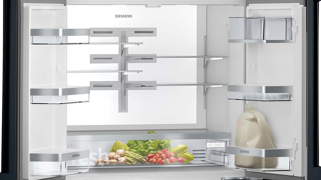 Frigorifero Multic дверный SIEMENS KF96NVPEA iQ300, 183 x 91 cm, 405 L di refrigerazione e 200 L di congelamento, hyperFresh per una freschezza più duratura, noFrost per non sbrinare mai più, superCooling per un raffreddamento più rapido
