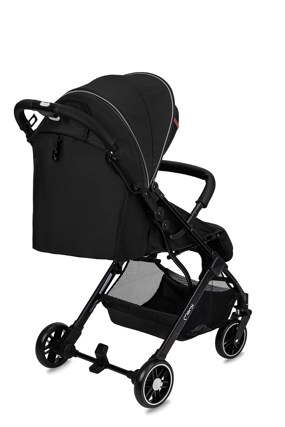 MOMI ESTELLE Kinderwagen für Kinder ab 6 Monat bis zu max körpergewicht von 15 kg, klappbar auf die Maße 65 x 51 x 21 cm, gewicht 7,5 kg, 5-Punkt-Sicherheitsgurt, koffer, grau-gold, Räder 6''/6,5''