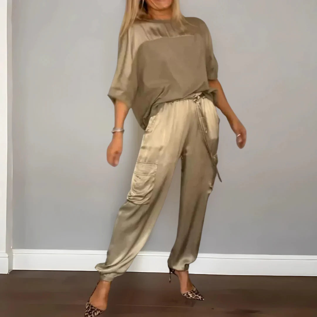 Set di lusso in satin di seta
