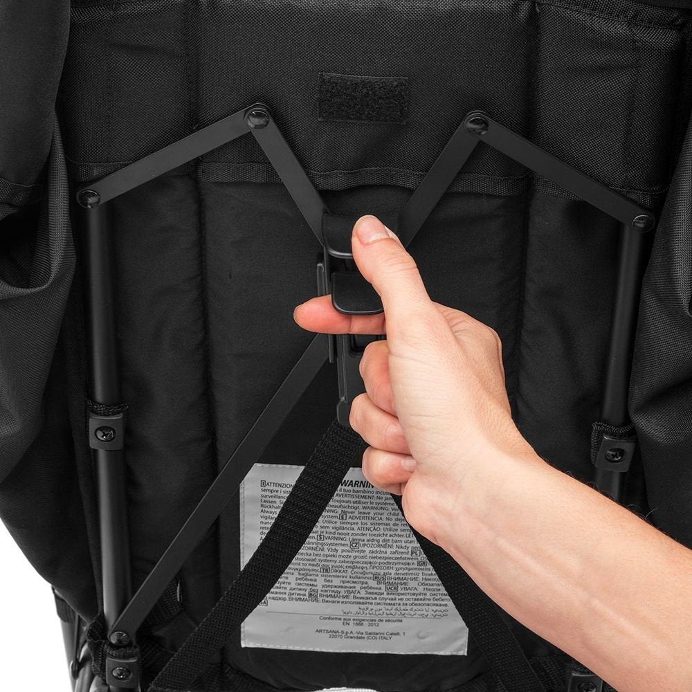 Chicco London Up Leichter Zusammenklappbarer Kinderwagen von 0 Monaten bis 15 kg, Verstellbarer und Kompakter Kinderbuggy mit Frontbügel, Schlafposition, Regenschirmverschluss