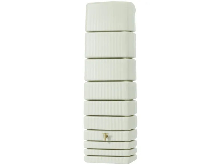 4rain Regentonne »SLIM«, 650 Liter Volumen, inklusive Auslaufhahn und Windsicherung