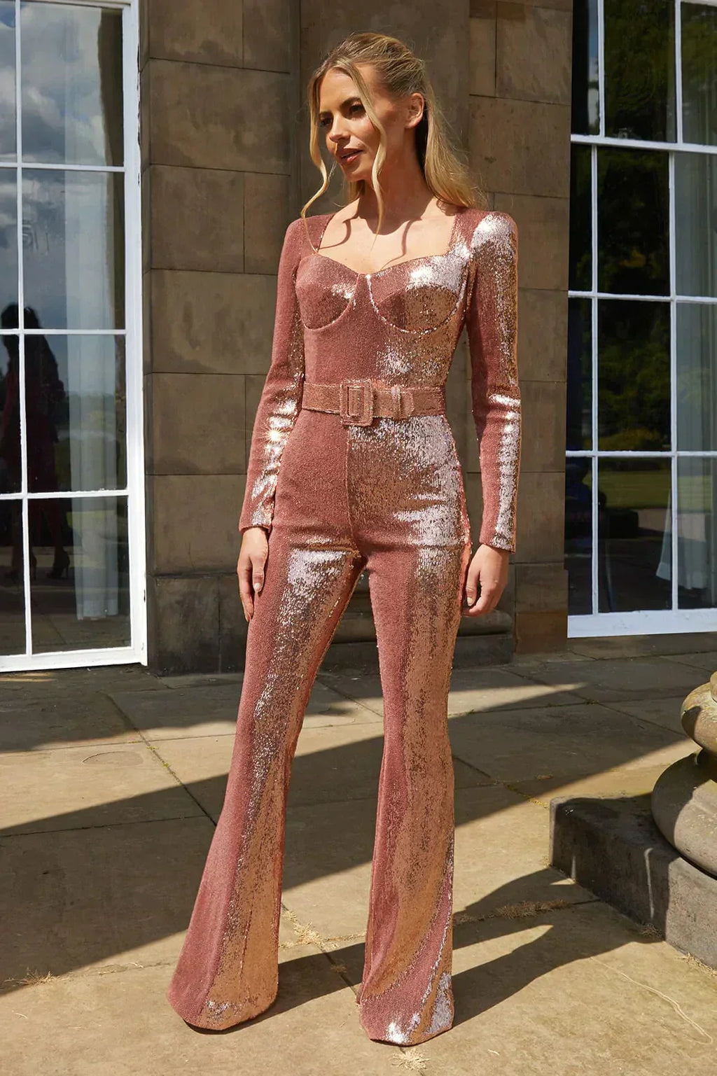 Lozenda - Tuta intera glitterata da donna