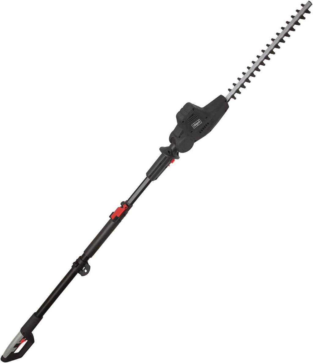 Scheppach Troncarami telescopico elettrico e tagliasiepi TPX710 | 230V 710W | estensibile fino a 4,5m di altezza di lavoro | sistema di cambio rapido | mini motosega | lama ProCut | incl. imbracatura