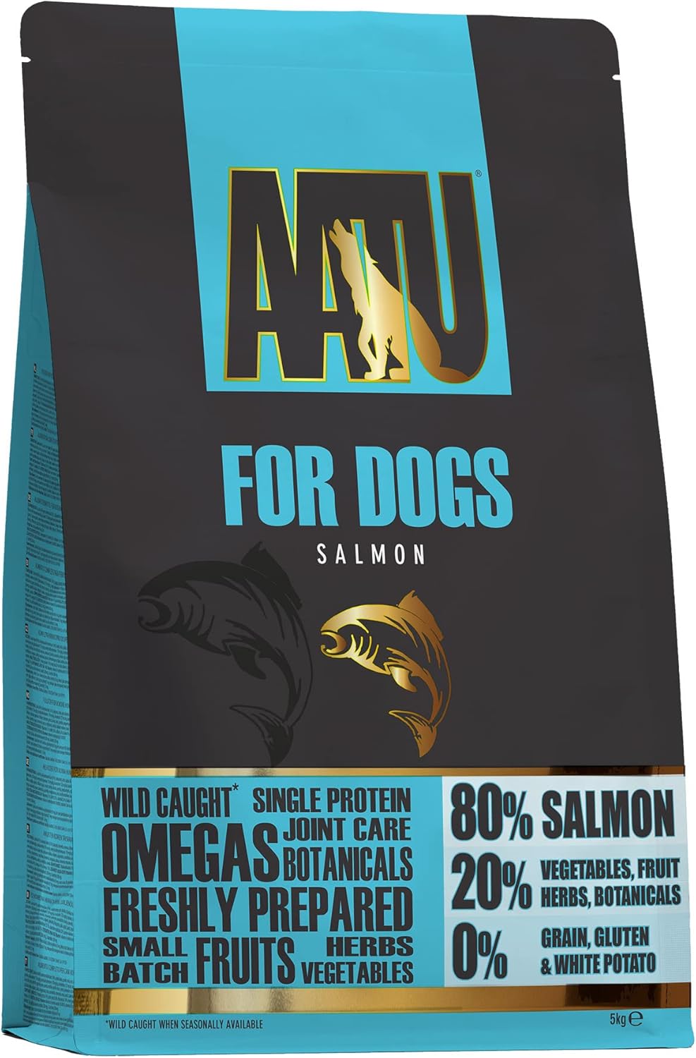 AATU Cibo Secco per Cani, Cibo Secco per Cani 80/20 con Pollo, Cibo per Cani Senza Cereali ad Alto Contenuto Proteico, Alimento Naturale per Cani Adulti di Tutte le Razze, 1,5 kg