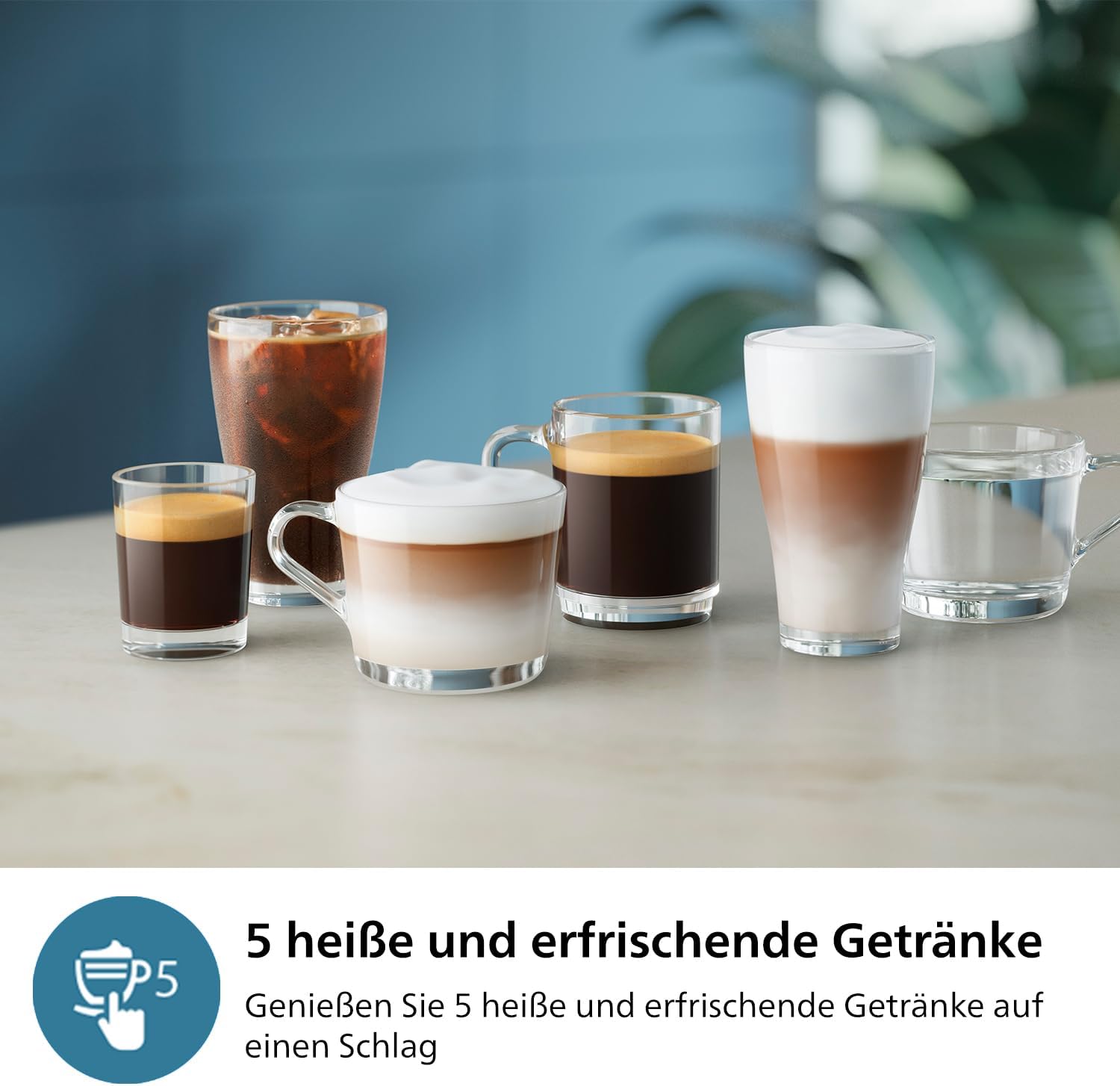 Macchina da caffè espresso automatica Philips Serie 2300 - 4 bevande, display touch a colori moderno, sistema del latte LatteGo, SilentBrew, macine in ceramica, filtro AquaClean. Cromata bianca (EP2333/40)