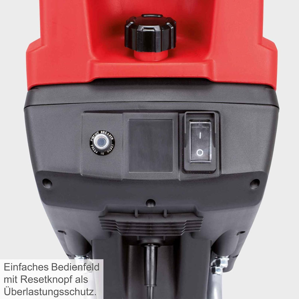 Scheppach GS55 Elektro Gartenhäcksler 2in1 Häcksler mit Fahrvorrichtung | 2400W Leistung | Schnittstärke 45mm | 45L Fangsack | 2 Messer | Selbsteinzug | inkl. 2X Fangsack & Nachstopfer