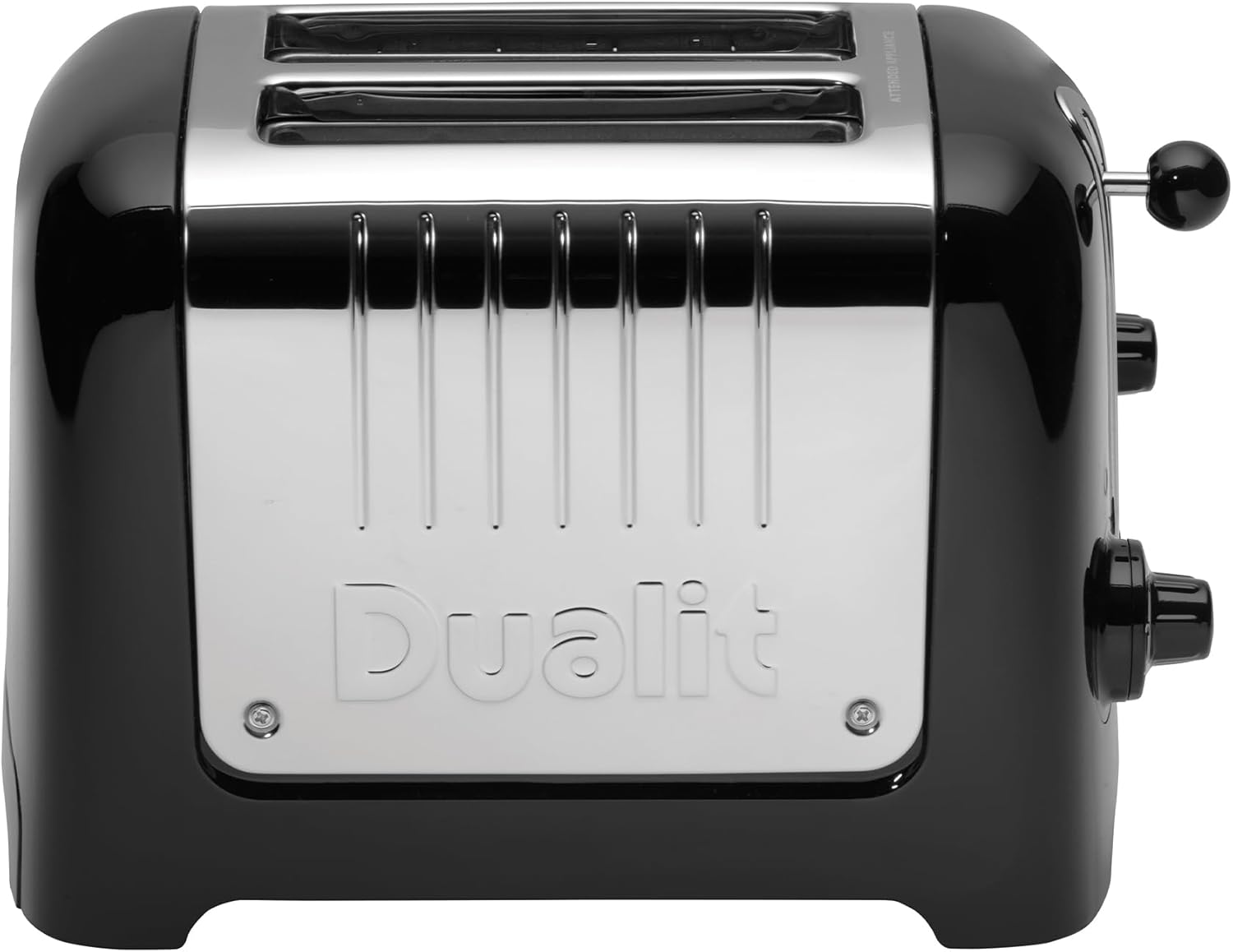 Tostapane Dualit Lite a 2 Fette - 1,1kW Tosta 60 Fette di Pane Tostato All'ora - Lucido con Bordo in Bianco Canvas - Funzione Bagel e Scongelamento - Tostapane Bianco Canvas con Fessure Larghe 36mm