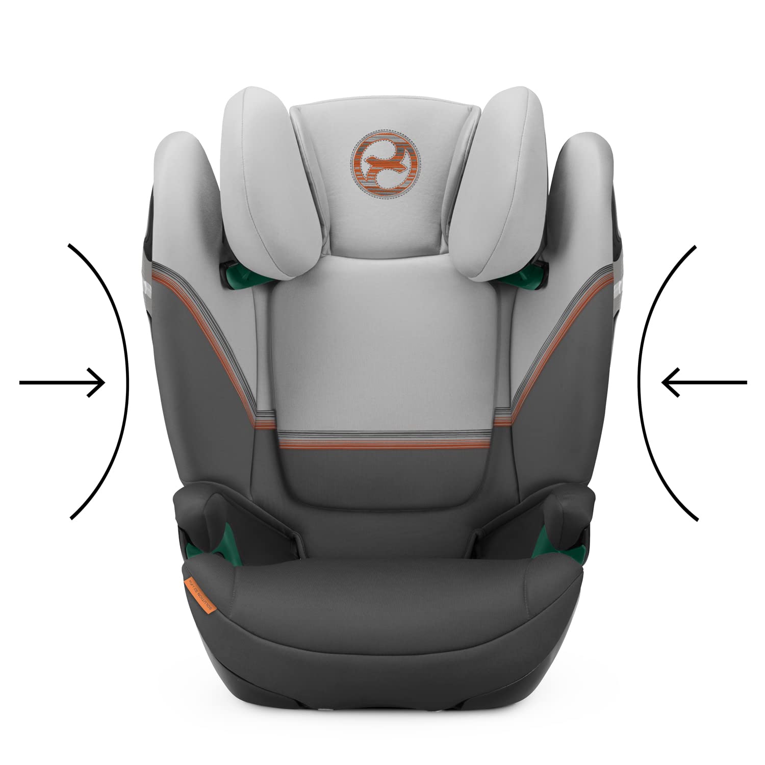 CYBEX Gold Seggiolino auto Solution S2 i-Fix, Per auto con e senza ISOFIX, 100-150 cm, Da 3 a 12 anni circa (15-50 kg), Lava Grey