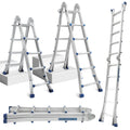 Sonnewelt Teleskopleiter Multifunktionsleiter 3 in 1 Aluleiter