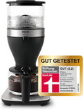 Philips Macchina da caffè con filtro All-in-1 - macinacaffè conico integrato per caffè appena macinato - doppio contenitore per chicchi, caraffa in vetro da 1,25 l, impostazione personalizzata dell'intensità (HD7900/50)