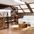 Massivholz Teak Couchtisch BEGA  80 cm