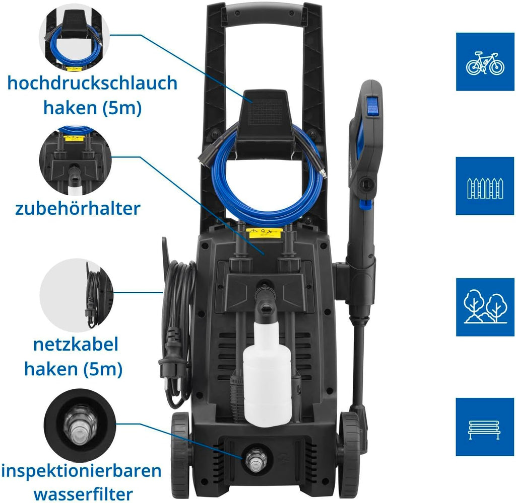 Idropulitrice AR Blue Clean e-4 TWINFLOW con sistema Dualtech (2500 W, 150 bar, 810 l/h)