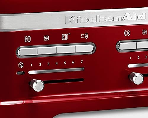 KitchenAid Tostapane per 4 Fette con Pinza per Sandwich | Artisan | Tostapane Retro | Diverse Funzioni e Livelli di Tostatura | Rosso