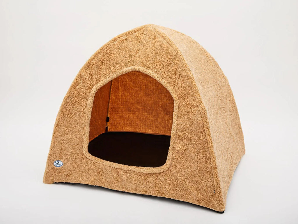 Cuccia per il letto per cani KUDDE: igloo in pile berbero