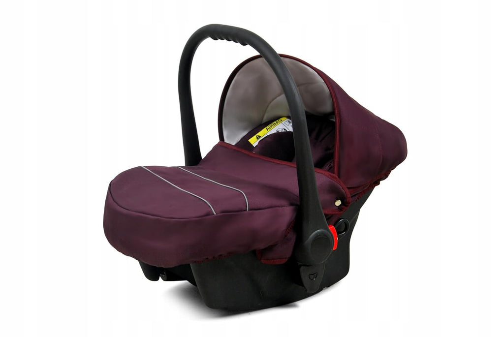 BabyLux Largo 2-in-1 Baby Kinderwagen Tief und Kinderwagen mit Zubehör Verstellbar und faltbar Aluminiumkonstruktion Wasserdicht Nicht abnehmbare Räder Brown Cream White Frame