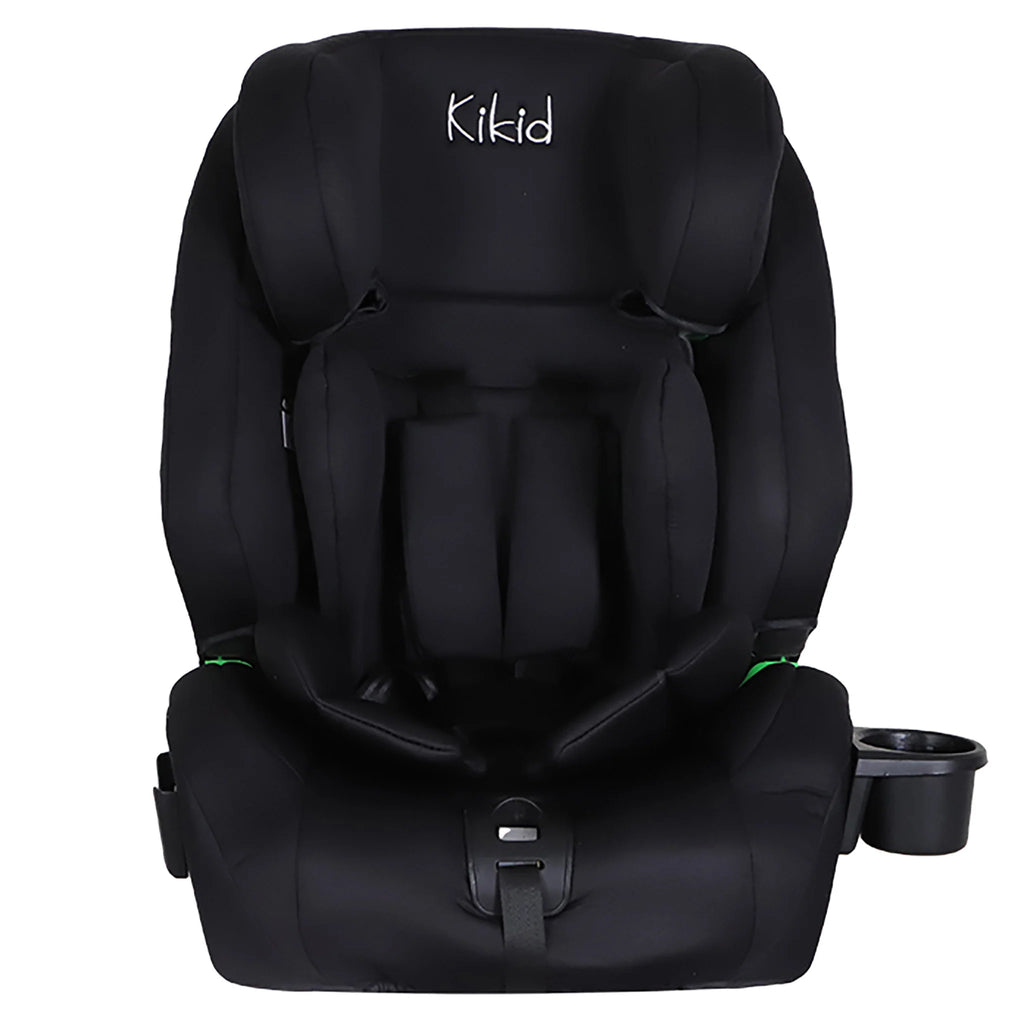 Kikid Premium Seggiolino Auto 76-150cm i-Size ISOFIX R129, nero