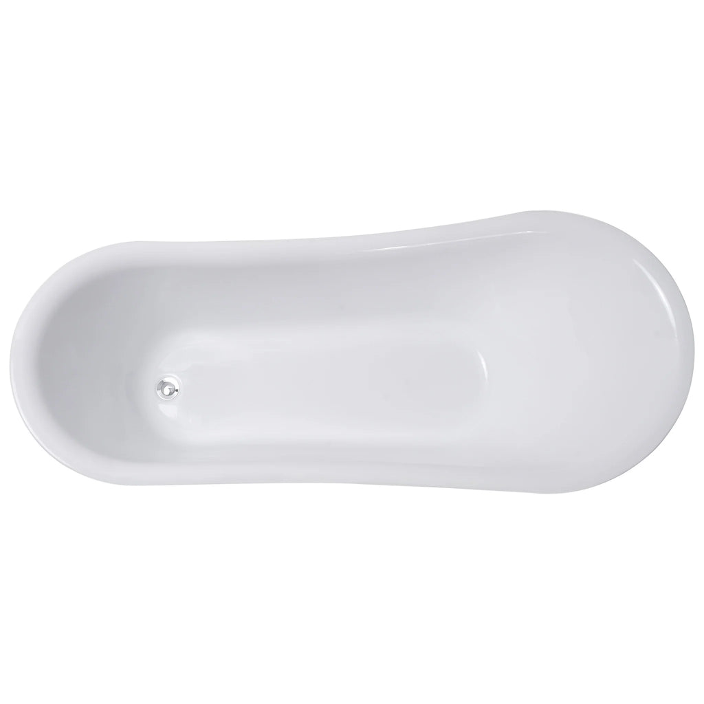 Lykke Vasca da bagno con piedini Nordic Deluxe 1500x750x710mm, Bianca