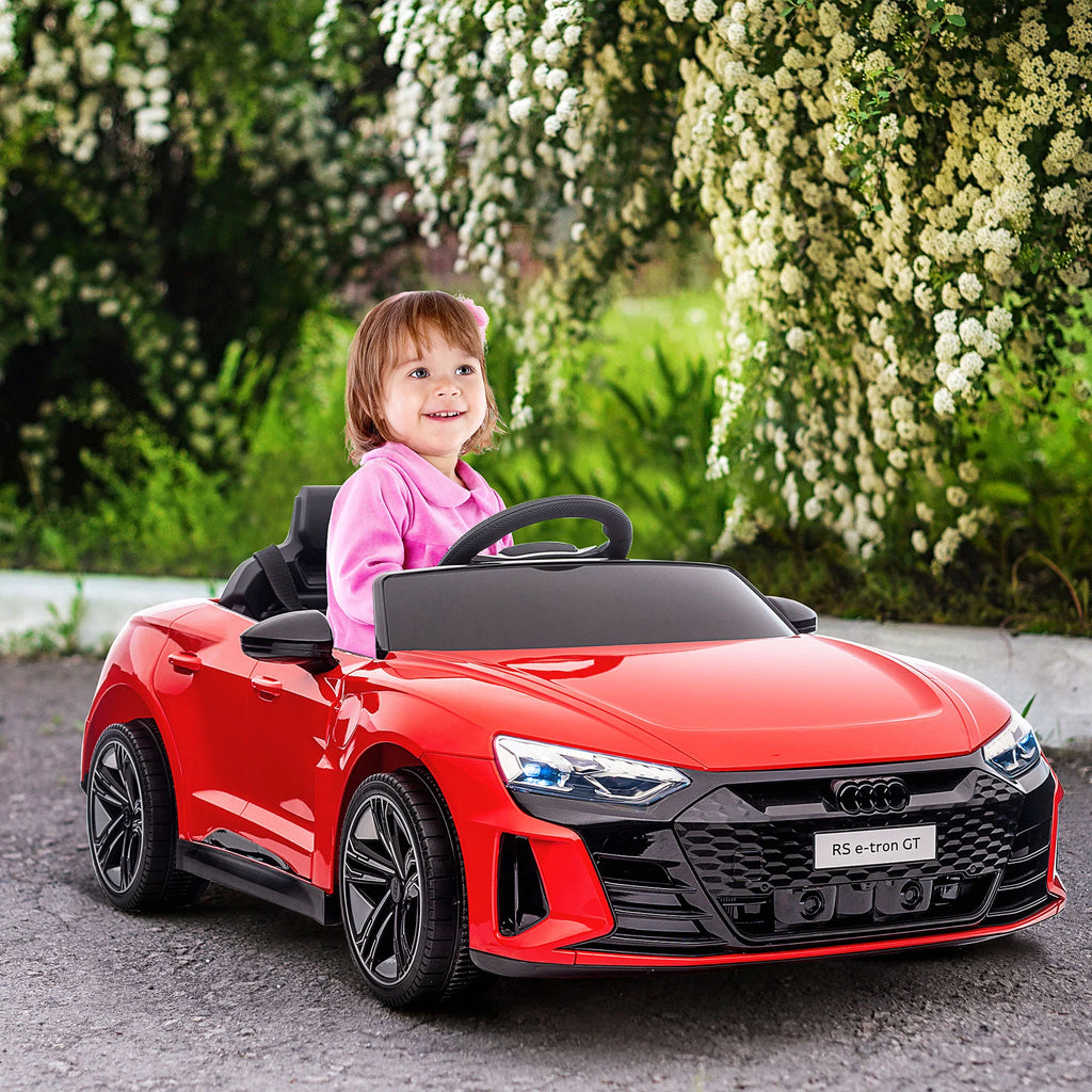 HOMCOM Auto Elettrica per Bambini con Telecomando e Funzione Musicale Rosso
