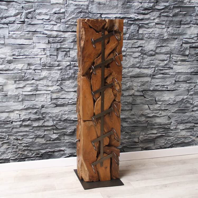 Weinregal Weinstnder Holz massiv XILON 100 cm