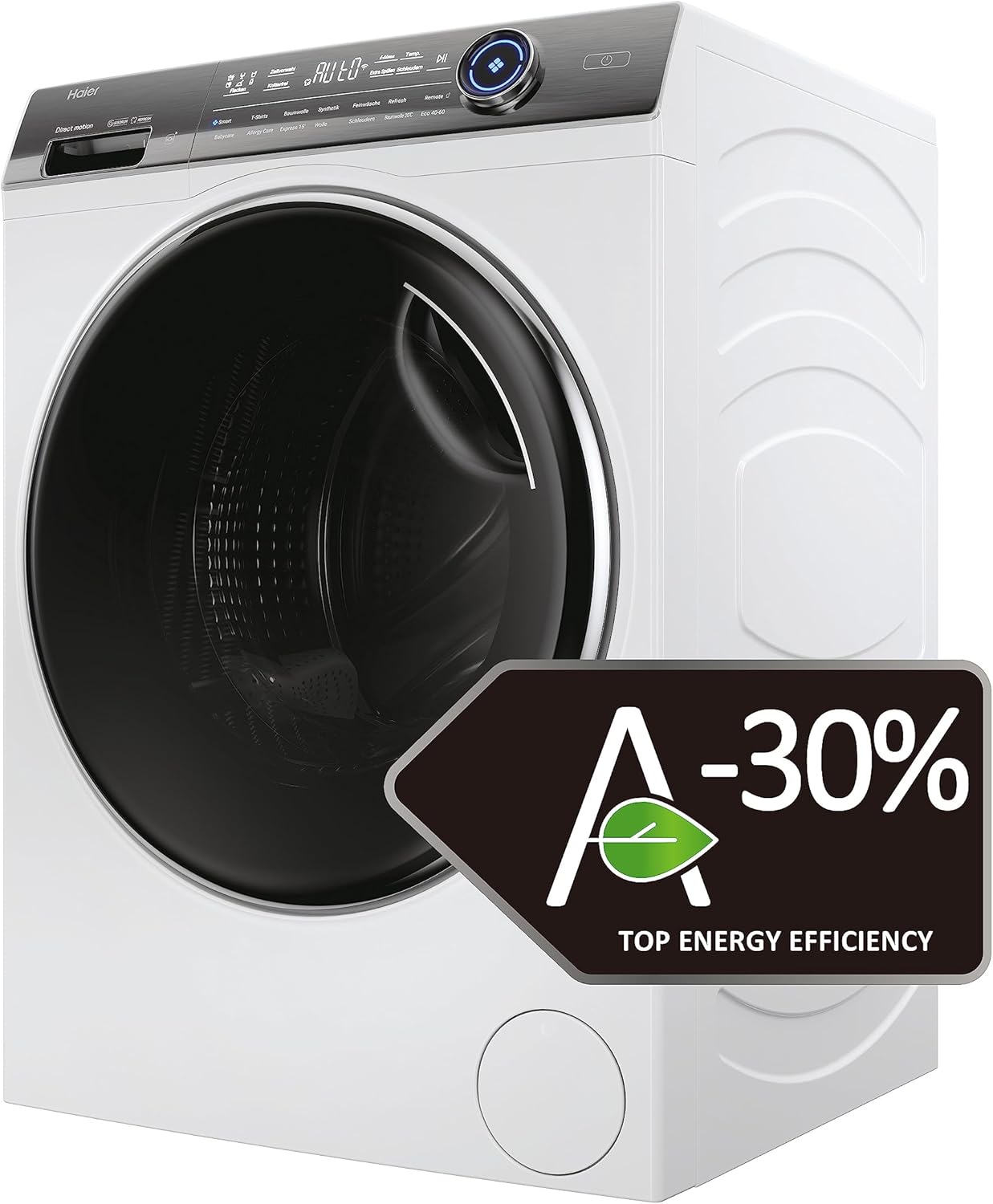 Haier I-PRO SERIE 7 HW80-B14979 Waschmaschine / 8 kg / A - beste Effizienz / Direct Motion Motor - absolut leise / XL-Trommel / Refresh-Dampfprogramm / Vollwasserschutz / ABT