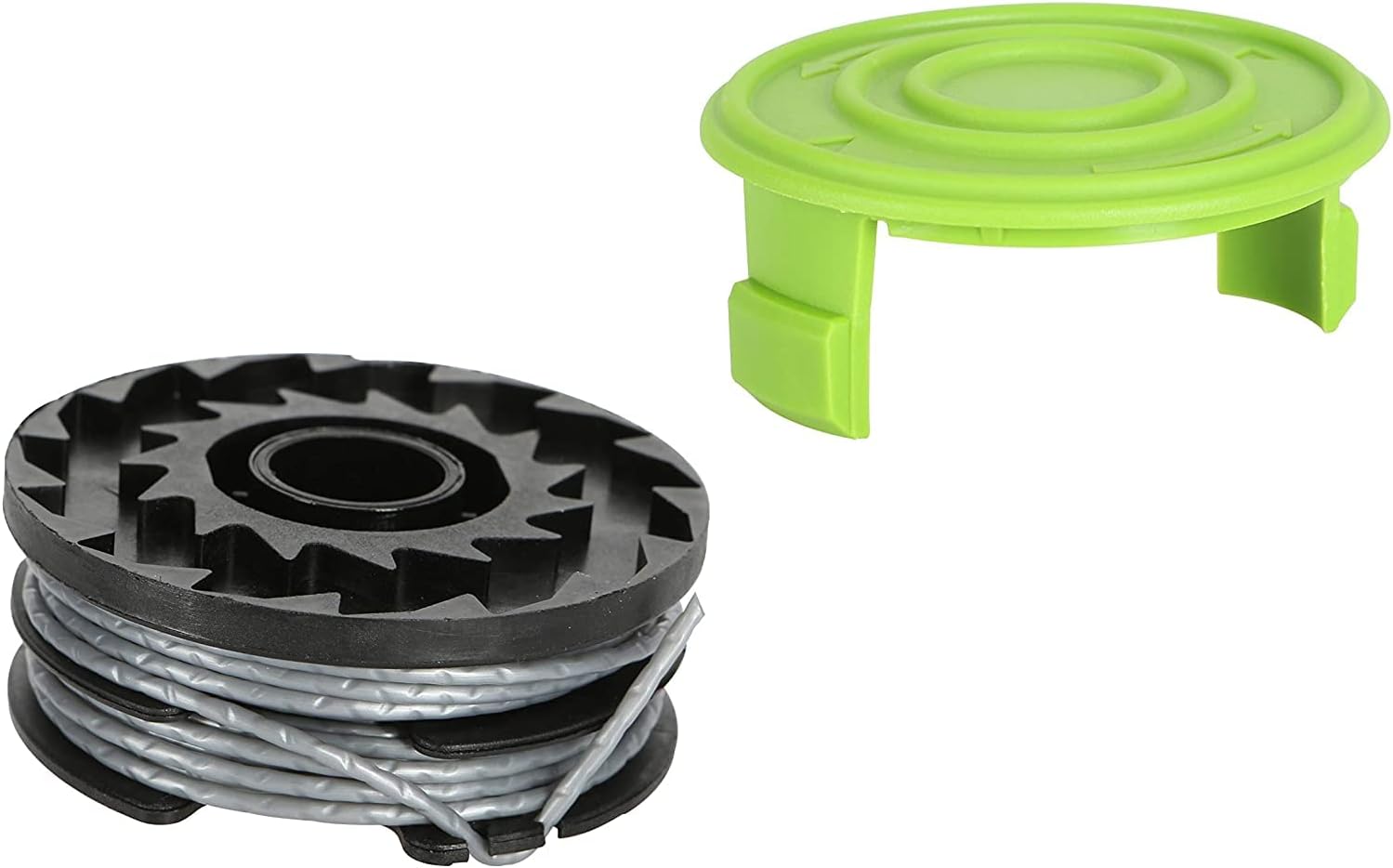 Greenworks 40V Akku Rasentrimmer für mittelgroße Gärten, höhenverstellbar, 30 cm Schnittbreite, automatischer Vorschub 1,65 mm Nylon Faden, zwei 40V 2Ah Akkus & Ladegerät, 3 Jahre Garantie G40LTK2X
