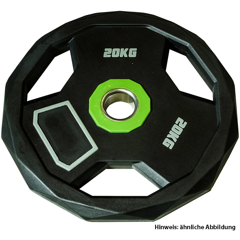 CARDIOfitness Diamond PU Olympia Hantelscheibe mit Stahleinsatz 15kg