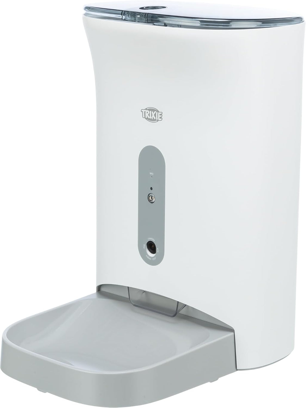 TRIXIE praktischer Futterautomat TX8 SMART 2.0, 4,5 l/24 × 38 × 19 cm, weiß/grau - 24344