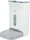 TRIXIE praktischer Futterautomat TX8 SMART 2.0, 4,5 l/24 × 38 × 19 cm, weiß/grau - 24344