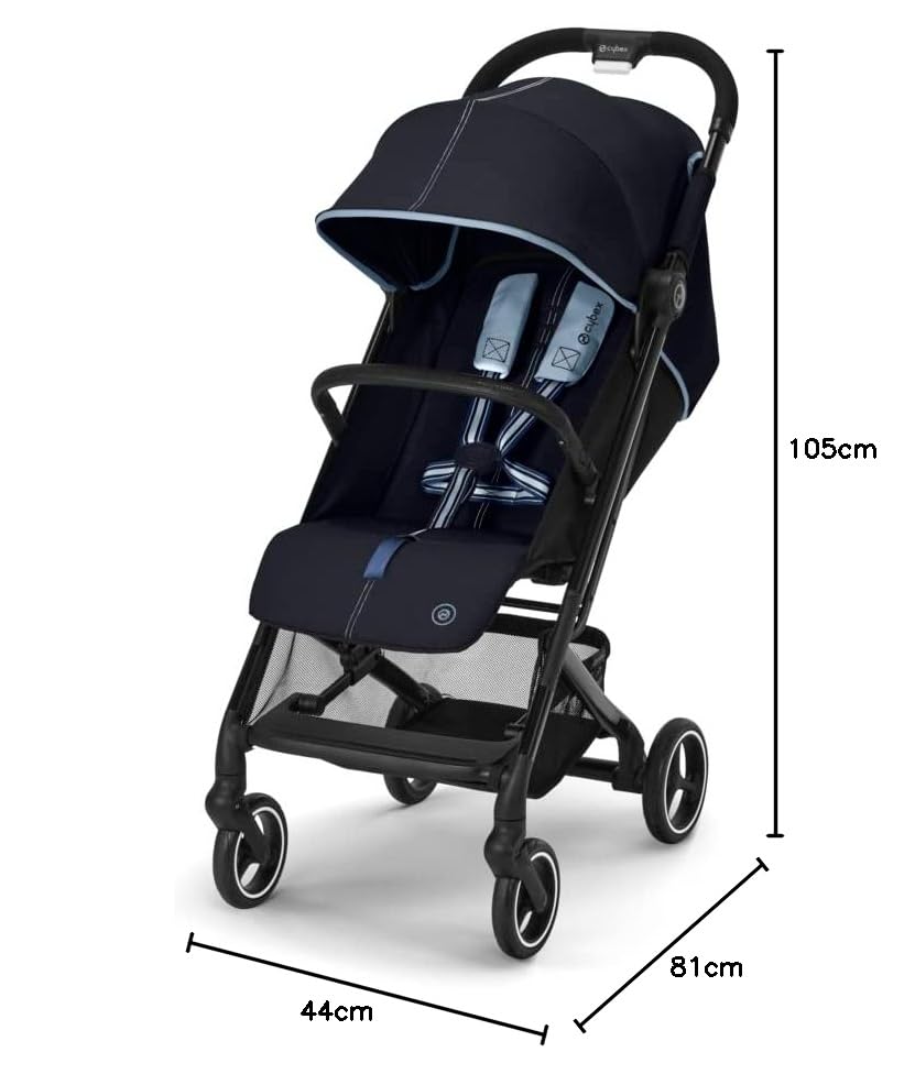 Cybex Gold Passeggino Beezy con imbracatura One-Pull, Dalla nascita fino a circa 4 anni (max. 22 kg), Compatto ed ergonomico, Almond Beige (Beige con telaio nero)