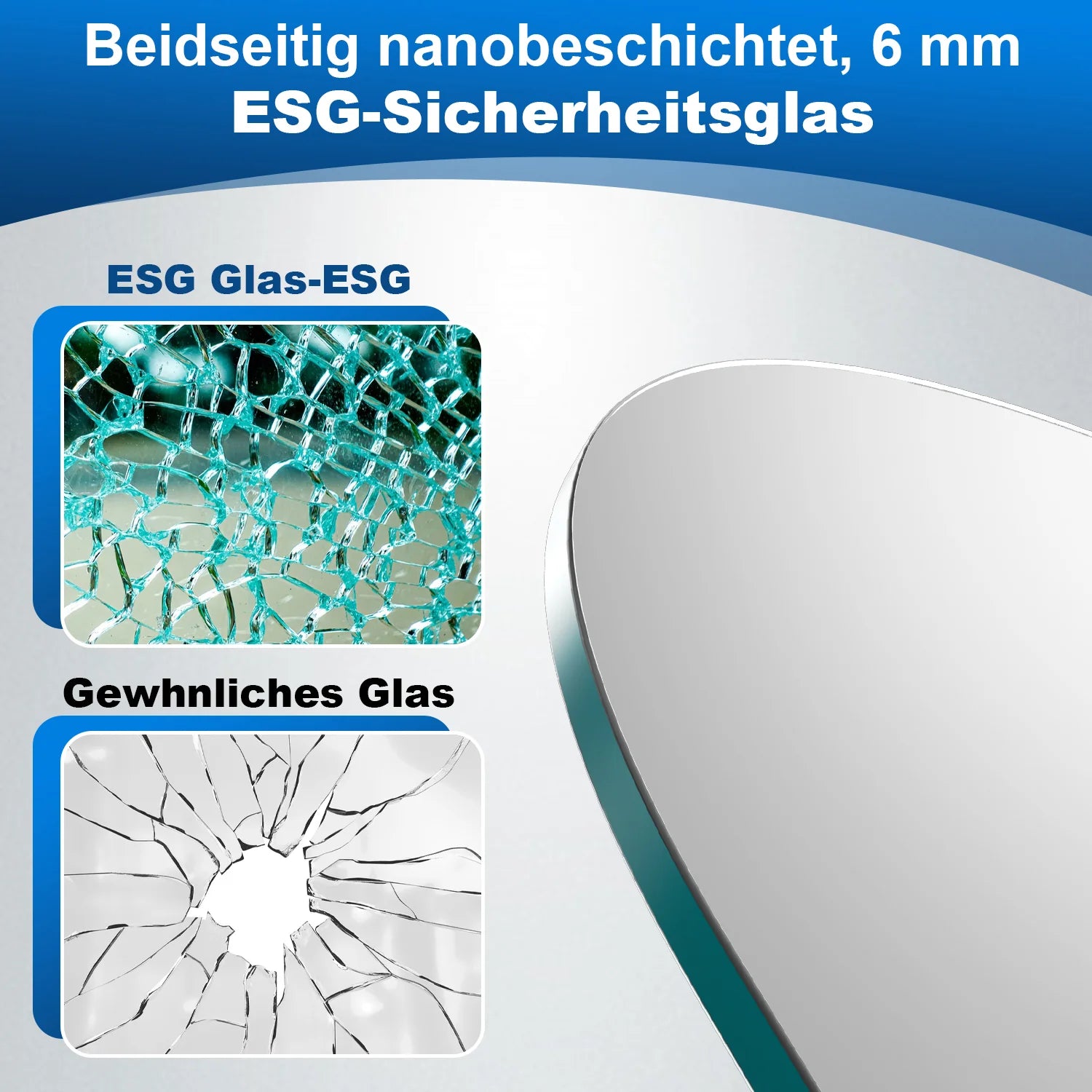 Sonnewelt Duschwand für badewanne Faltbare Glas Duschtrennwand